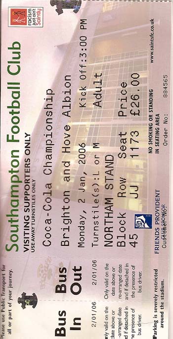 Southampton FC v Brighton & Hove Albion FC